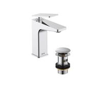 Delgado Eco Start - Mezclador para lavabo con desagüe de clicker cromado