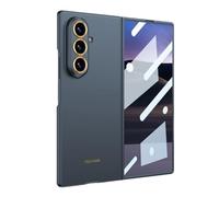 Delgado Funda para Samsung Galaxy Z Fold 8 Ultra, Duro PC Esmerilada | Cristal Templado Pantalla Cámara Protección Carcasa Admite Carga Inalámbrica Caso,Cromo,Fold 8 Ultra