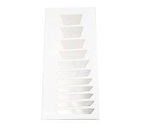 Delgados trapezoidales de diapasón, pegatinas incrustadas para guitarra acústica eléctrica, bajo, diapasón pegatinas, calcomanías incrustaciones, pegatinas para cuello de guitarra, marcadores de