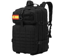 Delgeo Mochila Tactica 45L Militar, Gran Capacidad Mochila Crossfit, Plegable Impermeable Mochila Para Montañismo,Senderismo,Camping y Viajes (Negro ES)