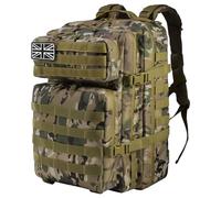 Delgeo Mochilas tácticas militares Molle Army Assault Pack 3 días Bug Out Bag Senderismo Treeking Camuflaje Caza Mochila, 6.0 Cp, L, Clásico