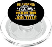 Deli Worker Job Title - Funny Deli Clerk Employee PopSockets PopGrip para MagSafe