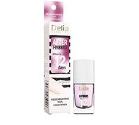 Delia Cosmetics - Acondicionador de uñas - Después de la manicura híbrida - Nutritivo regenerador reconstrucción fortalecimiento - Uñas suaves y brillantes - Resultado expreso de 12 días - 11 ml