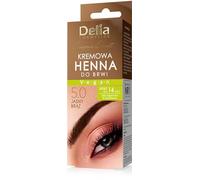 Delia Cosmetics - Color de cejas - Consistencia cremosa - Marrón claro - Tinte de cejas - Color duradero - Fácil aplicación - Vegano - 15 ml