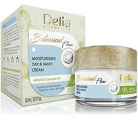 Delia Cosmetics - Crema facial de río botánico - Hidratante - Ingredientes naturales: aceite de coco, manteca de karité, gel de aloe vera, aceites - día y noche - todos los tipos de piel - 50 ml.