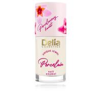 Delia Cosmetics - Esmalte de uñas y acondicionador 2 en 1 - Salmón - Color, restauración, cuidado, alisado y curado - Flor de porcelana - Apto para veganos - Manicura francesa - Color hasta 7 días -