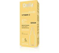Delia Cosmetics - Suero blanqueador para cara, cuello y escote - Equilibra el color, reduce la decoloración e hidrata - Sérum vegano para pieles con piel desigual - 30 ml