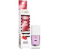 Delia Cosmetics - Super Shine Top Coat - Uñas brillantes y suaves - Placa de uñas fortalecedora y protectora - Aceite de bayas de acai - Secado rápido - 11 ml