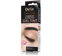 Delia Cosmetics - Tinte para cejas y pestañas NEGRO, Fórmula innovadora, Fácil de aplicar, 15 aplicaciones, Kit completo de tratamiento
