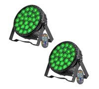 DELIBANG 2PCS 216W Foco Par Led, 27 x 8W RGBW Luz de Escenario con Control Remoto Luz de Discoteca Fiesta DMX512 Focos Escenario para Bar, Show, Navidad, Halloween, Boda