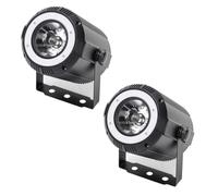 DELIBANG 2PCS 40W RGBW 4 en 1 LED Pinspot + 24 SMD RGB Luces de Escenario LED Par DMX Luces DJ 7/11CH Luz de Fiesta Foco para Bar, Fiesta, Boda, Discoteca, Teatro, Halloween