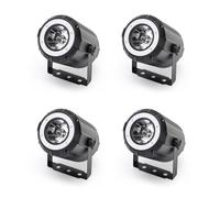 DELIBANG 4PCS 40W RGBW 4 en 1 LED Pinspot + 24 SMD RGB Luces de Escenario LED Par DMX Luces DJ 7/11CH Luz de Fiesta Foco para Bar, Fiesta, Boda, Discoteca, Teatro, Halloween