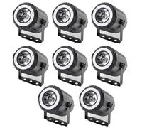DELIBANG 8PCS 40W RGBW 4 en 1 LED Pinspot + 24 SMD RGB Luces de Escenario LED Par DMX Luces DJ 7/11CH Luz de Fiesta Foco para Bar, Fiesta, Boda, Discoteca, Teatro, Halloween