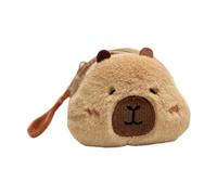 Delicada cartera de felpa Capybara de moda y de dibujos animados y bolsa de almacenamiento de tarjetas para monedas y accesorios, bonitas bolsas de animales, d, Mass Beauty