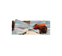 Delicada diadema con lazo para bebé con estampado de zorro y ardilla para esquí acuático, diadema para recién nacidos y bebés con atractivo de regalo de luna llena