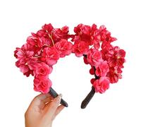 Delicada diadema de flores para bodas, festivales, diadema tradicional de cultura china para cualquier ocasión