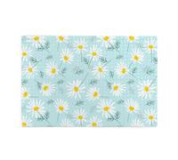 Delicada Margarita Floral Azul y Blanca,Rompecabezas de Madera de 1000 Piezas para Adultos y Adolescentes.