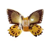 Delicada pinza de pelo acrílica con forma de mariposa, elegante pinza para el pelo para fiestas y bodas