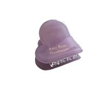 Delicada pinza para con forma de corazón, herramienta de peinado acrílica con Clip pequeño y delicado y transpirable para todas las edades, pinza para con forma de corazón, agarre