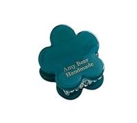 Delicada pinza para con forma de corazón, herramienta de peinado acrílica con Clip pequeño y delicado y transpirable para todas las edades, pinza para con forma de corazón, agarre