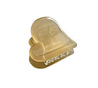 Delicada pinza para con forma de corazón, herramienta de peinado acrílica con Clip pequeño y delicado y transpirable para todas las edades, pinza para con forma de corazón, agarre