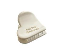 Delicada pinza para con forma de corazón, herramienta de peinado acrílica con Clip pequeño y delicado y transpirable para todas las edades, pinza para con forma de corazón, agarre