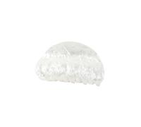 Delicada pinza para el pelo para mujer, pinza de acrílico para el cabello, dientes antideslizantes, agarre fuerte, clip para el pelo, accesorio para la cabeza, color blanco