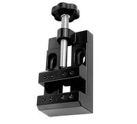 Delicada prensa de mesa de aleación de aluminio para reparación de relojes, joyería, manualidades y proyectos de escultura en miniatura con bocas paralelas, aleación de aluminio, tornillo de banco de