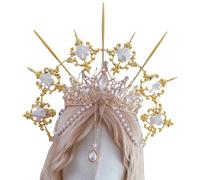 Delicadas coronas de perlas para entusiastas del anime, accesorio de disfraz de cosplay, ideal para mejorar tu declaración de moda, accesorio de disfraz de cosplay