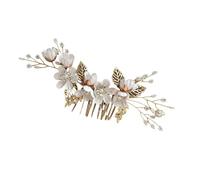 Delicadas perlas, horquilla, estilo étnico, peineta para el pelo de boda, adorno brillante para el cabello para damas de honor, adorno elegante para el cabello