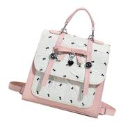 Delicado bolso cruzado con adornos de encaje, mochila compacta de piel sintética, bolsa de hombro adecuada para varias ocasiones, elegante bolsa, a, One Size