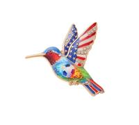 Delicado broche con plumas que no destiñe, cierre seguro para banquete, broche de pájaro con plumas, ligero, Pin de solapa con deslustre