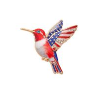 Delicado broche con plumas que no destiñe, cierre seguro para banquete, broche de pájaro con plumas, ligero, Pin de solapa con deslustre