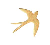 Delicado broche de aleación con diseño de pájaro, versátil, accesorio de solapa para uso diario, ocasiones especiales, accesorio creativo de golondrina juvenil, talla única, como se describe