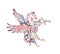 Delicado broche de caballo volador de aleación para el pecho, broche ligero para mujeres y hombres, broche de selección de regalo perfecto, talla única, como se describe