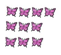 Delicado broche de mariposa de aleación de Zn que representa el cuidado y la esperanza para la conciencia del carcinoma de pecho y elegante pin de mariposa que apoya la salud del pecho con cierre