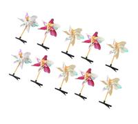 Delicado clip de flequillo Y2K Horquilla con purpurina Sweet Girls Lady Pinwheel (10 piezas)