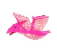 Delicado clip de pelo acrílico con diseño de dinosaurio, accesorio para el pelo para uso diario, clip acrílico