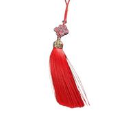 Delicado colgante de nudo chino tejido a mano con borlas para entusiastas de la cultura tradicional y regalos únicos