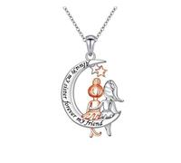 Delicado collar con colgante de lunas de corazón, símbolo de árboles de la vida, cadena ajustable, joyería perfecta para el día de la madre, cumpleaños, sus árboles de la vida, One Size, como se