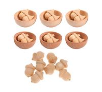 Delicado cuenco de bellotas para pareja, gargantilla, colgante hecho a mano, regalo para mujer, kit de muñeca