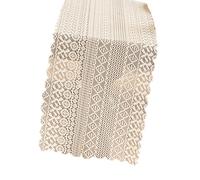 Delicado mantel de encaje transparente tela de secado rápido portátil para fiestas, picnics, eventos, uso diario, elegante mantel de comedor