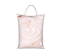 Delicado mármol rosa con imitación de oro rosa,Bolsa de viaje para ropa sucia, bolsa plegable para ropa sucia