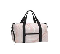 Delicado mármol Rosa con imitación de Oro Rosa,Bolso Deportivo Bandolera de Mano, Bolsa de Deporte, Bolsa de Viaje de Gran Capacidad para Mujeres y Hombres.