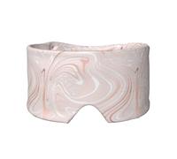Delicado mármol rosa con imitación de oro rosa.,Máscara para ojos con bloqueo de luz y protección ocular completa para dormir, orejeras y ojos.