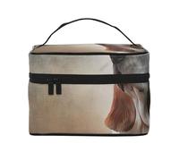 Delicado mármol Rosa con imitación de Oro rosaBolsa de Maquillaje, Bolsa de Cosméticos Portátil para Mujer-Organizador de Cosméticos de Viaje, Regalo para Momentos Especiales