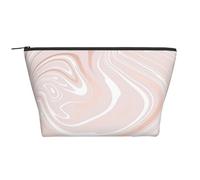 Delicado mármol Rosa de mármol con imitación de Oro Rosa., Bolsa de artículos de tocador Bolsa de Maquillaje Bolsa de cosméticos Bolsa de artículos de tocador de Viaje portátil