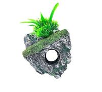 Delicado paisaje sagrado de piedra cueva terrario escondite camarones escondites estatua acuarios hábitat decoración