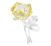 Delicado Para Crystal Rose Ornamento para la decoración del hogar Un toque creativo (amarillo)
