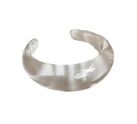 Delicado patrón floral de resina transparente cómoda piedra preciosa mujer diario elegante encanto cómodo resina uso diario, フリーサイズ